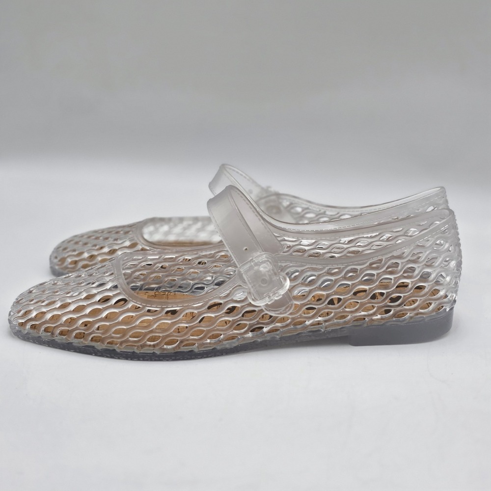Sam Edelman Jelly 'Michaela' Mary Jane Clear Flats Womens SIZE 10 - NWOB - Picture 4 of 8